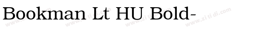 Bookman Lt HU Bold字体转换